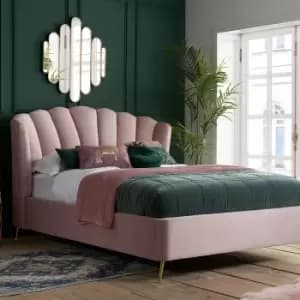 Olivia's Lucy Fabric Ottoman Bed in Pink / Double