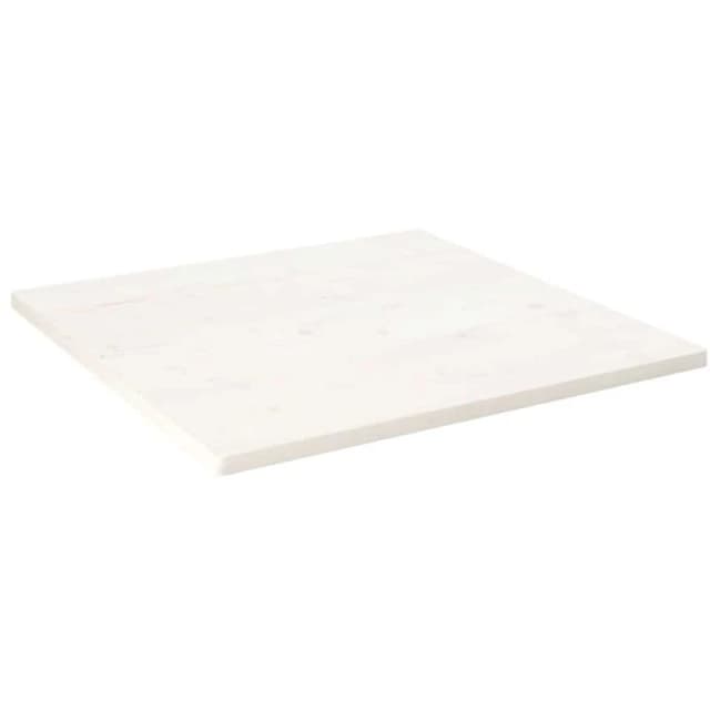 VIDAXL Table Top White 90x90x2.5cm Solid Wood Pine Square vidaXL 8720845799601