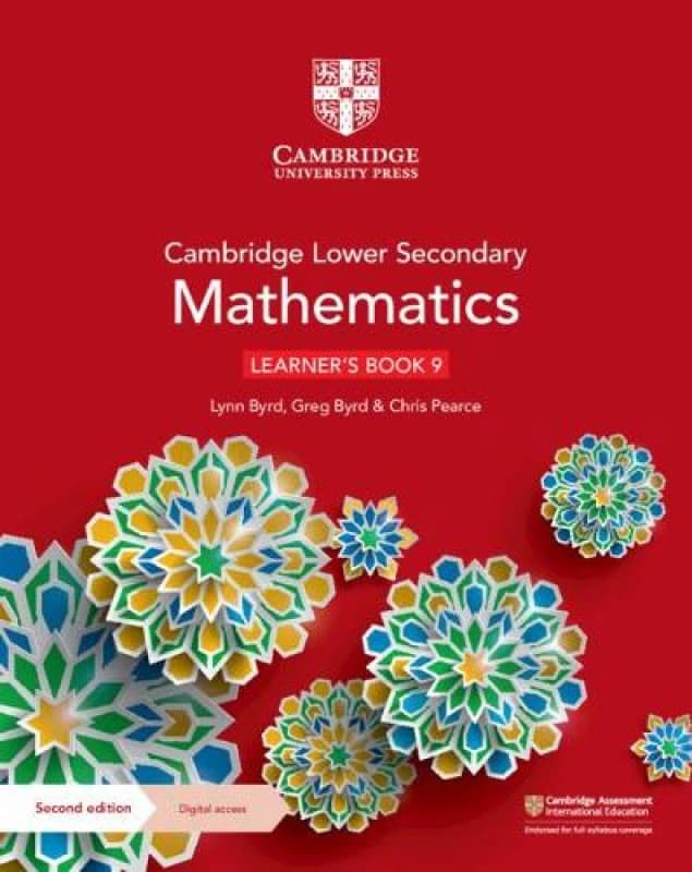 Chris Pearce Cambridge Lower Secondary Mathematics Learner's Book 9 with Digital Access (1 Year) Book Multi unisex