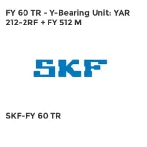 FY 60 TR - Y-Bearing Unit: YAR 212-2RF + FY 512 M
