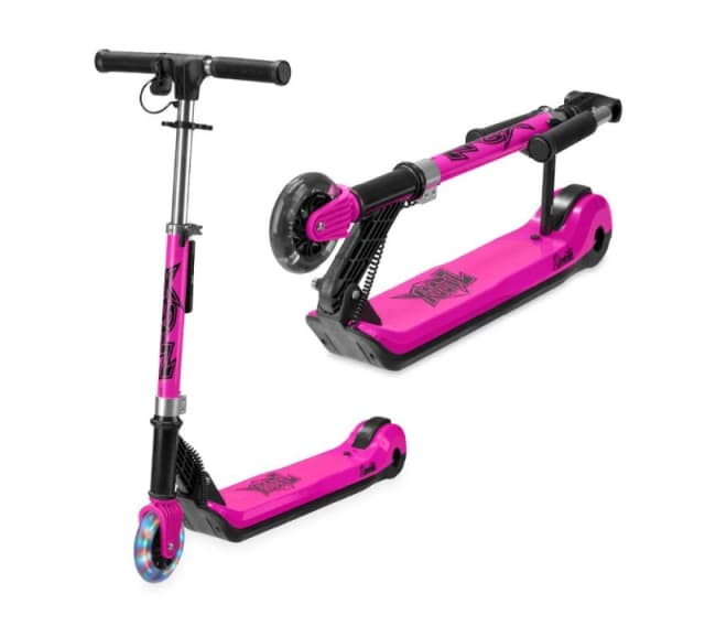 XOOTZ Elements Electric Folding Kids Scooter - Pink 5031470264086