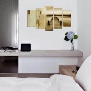 5PMX-022 Multicolor Decorative MDF Painting (5 Pieces)