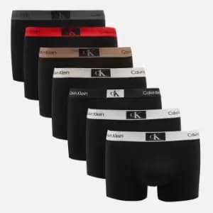 Calvin Klein Seven-Pack Cotton Trunks - L
