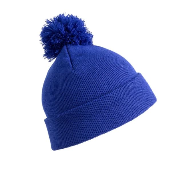 Result Pom Pom Beanie in Royal Royal Unisex One Size