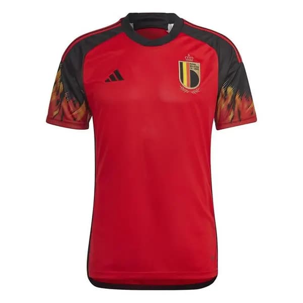 adidas Belgium Home Shirt 2022 Adults International Replica Shirts L Red 37278008430