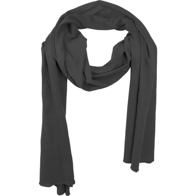 Build Your Brand Jersey Scarf in Black Unisex One Size