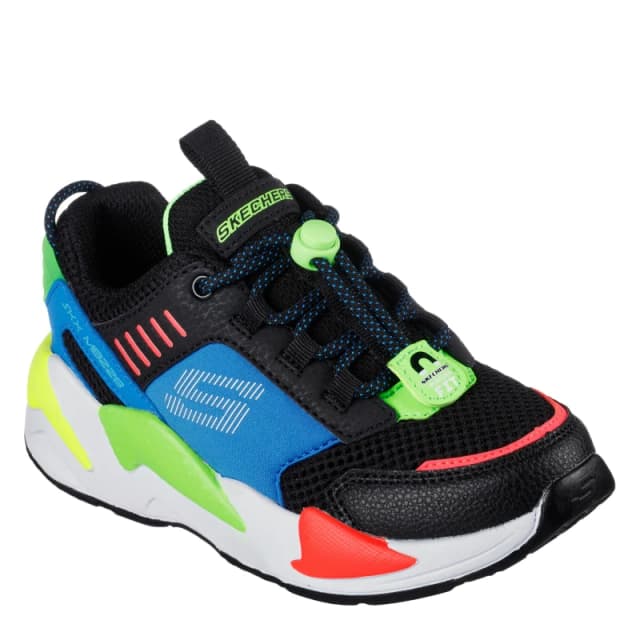 Skechers Unisex Kids Ultrasurge Slip On Trainers Black/Multi unisex 5 (38)