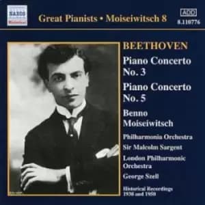 Ludwig van Beethoven - Piano Concertos Nos. 3 and 5 (Moiseiwitsch) CD Album - Used
