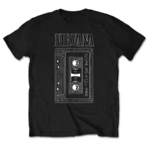 Nirvana - As You Are Tape Unisex Medium T-Shirt - Black
