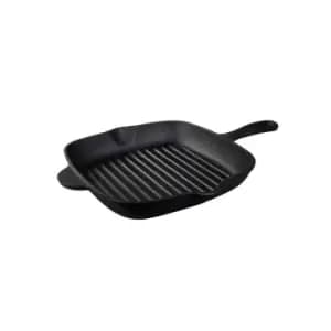 Tramontina Square Griddle Pan 27Cm (2.2L) Pre-seasoned Cast Iron
