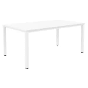 TC Group Fraction Infinity 240 x 120 Meeting Table - White with White Legs