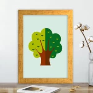 AC41093681212 Multicolor Decorative Framed MDF Painting