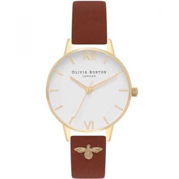 3D Bee Gold & Tan Watch