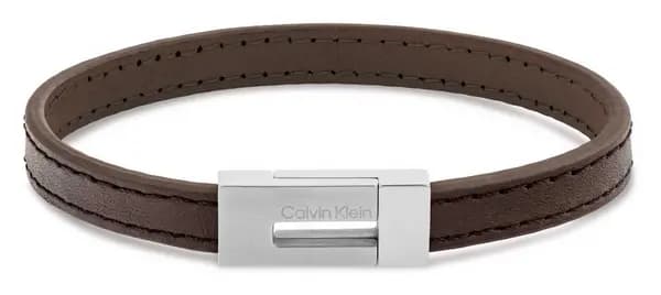 Calvin Klein 35100021 Mens Exposed Brown Leather and Jewellery