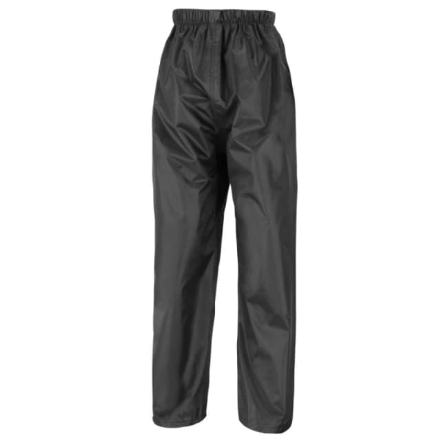 Result Result Men Core Stormdri Rain Over Trousers Pants in Black Size: Small Black S Male 5054171047475