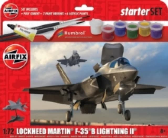 Airfix Starter Set Lockheed Martin F 35B Lightning II 1:72 Model Kit Multi unisex