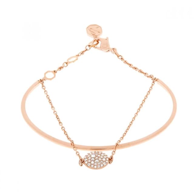 Meteora White Rose Gold-tone Plated Bangle 5683452