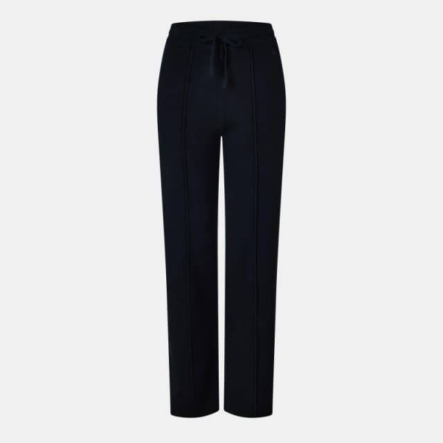 Jack Wills Knitted Pin-Tuck Trousers Women Black 09 female 6 (2XS)