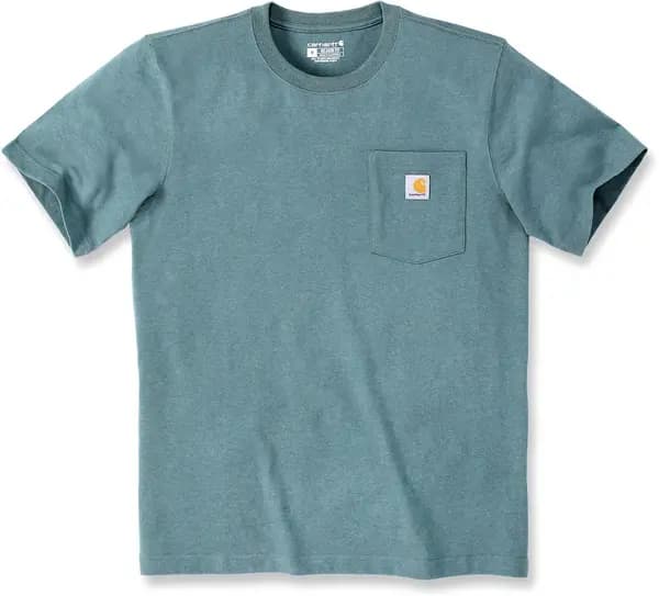 Carhartt Relaxed Fit Heavyweight K87 Pocket T-Shirt, green-blue, Size 2XL