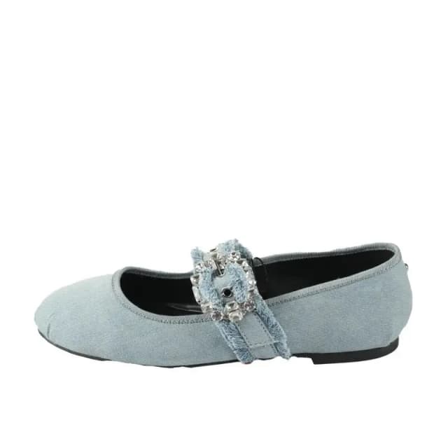 Buffalo Womens mules Buffalo Daphne Glam - Vegan Denim Bleu Female 37
