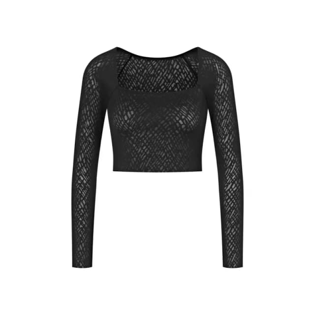 Sloggi Zero Feel Bliss Crop Top with Long Sleeves Black Women S;M;L