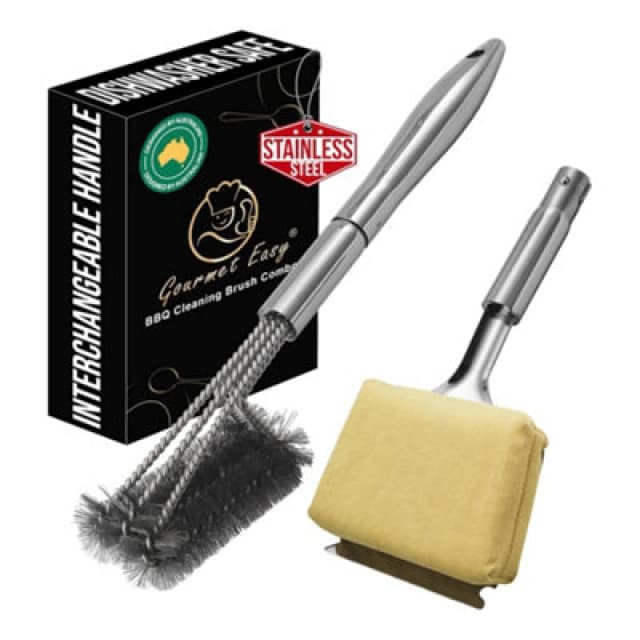 Gourmet Easy Stainless Steel Bbq Brush - Yellow