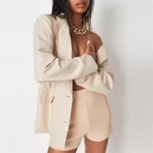 Missguided BOOTY SHORT - Cream