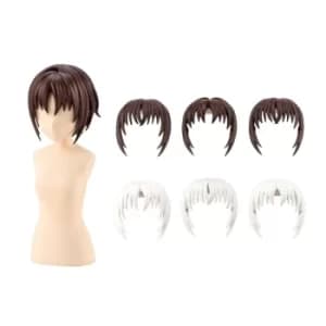 Sousai Shojo Teien Model Kit Accesoory Set 1/10 After School Short Wigs Type A White & Choco Brown