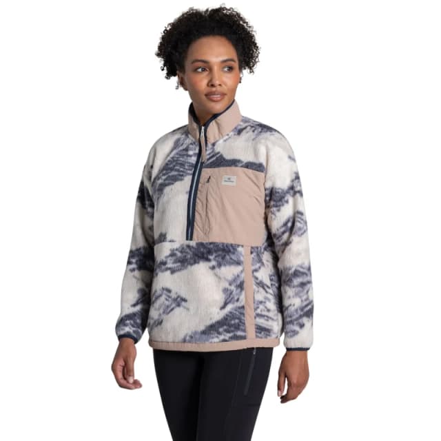 Womens half zip fleece Craghoppers Grange Bleu Female 38