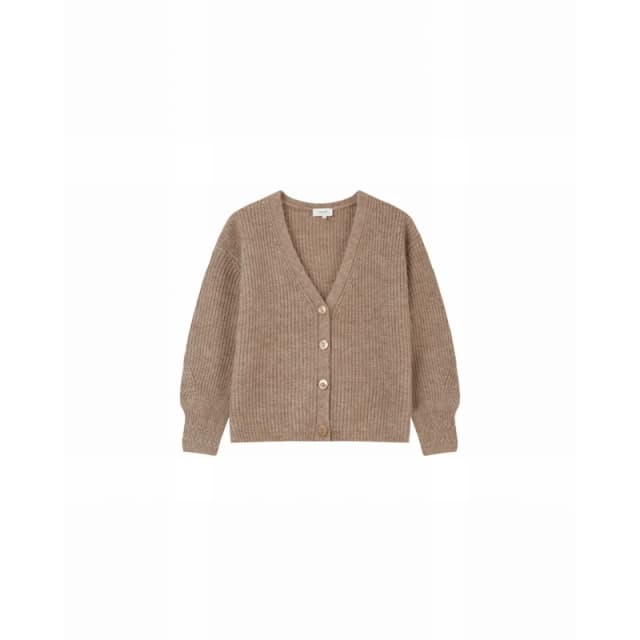 Grace & Mila Womens cardigan Grace & Mila LAMIA TAUPE Marron Female M/L