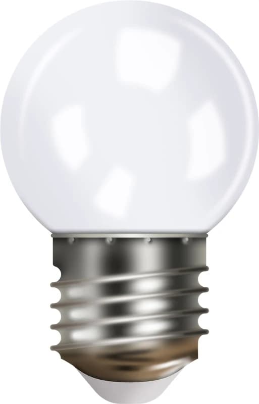 Easy-Connect Festoon 2W Cool White Clear LED Golf Ball Bulb Polycarbonate Anti Shatter G45 E27 ELV-331101 Festoon Bulb