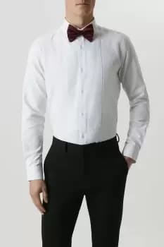 Mens Slim Fit White Dress Shirt