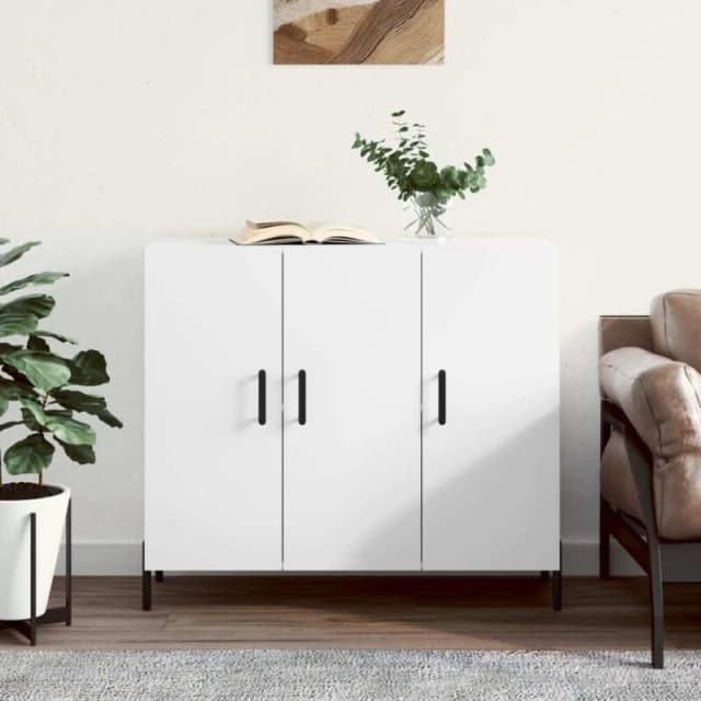VIDAXL Sideboard White 90x34x80cm Engineered Wood Vidaxl 828116