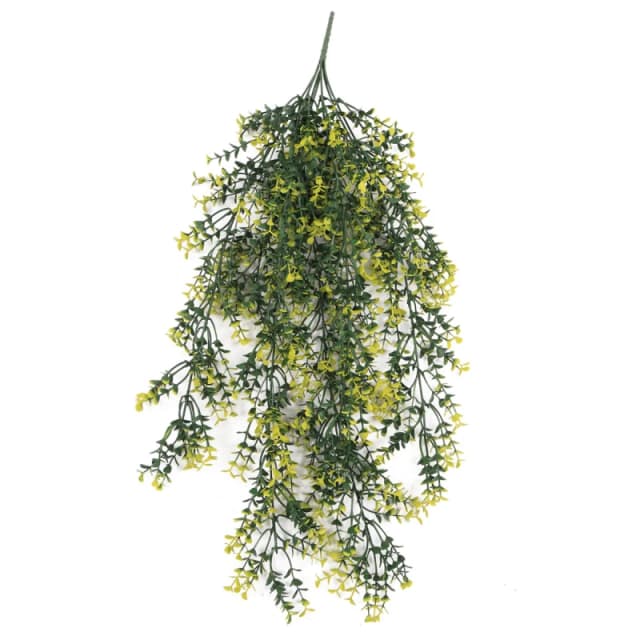 N/A Hanging UV and Fire Resistant Artificial Variegated Plant 76cm