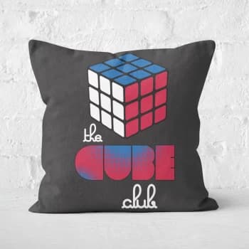 The Cube Club Repeat Love Cube Cushion Square Cushion - 50x50cm - Soft Touch