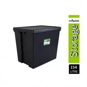 Wham 154L Black Wham Bam Box and Lid 2 Pack