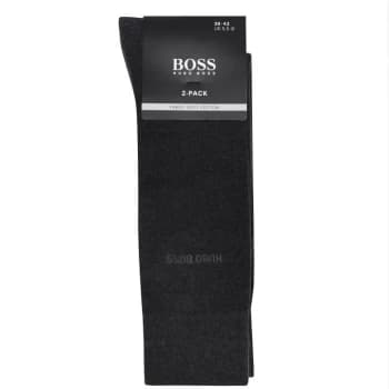 BOSS Two Pack Soft Cotton Socks - Grey