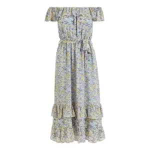 Yumi Ditsy Floral Bardot Dress - Multi