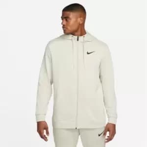 Nike Dri-FIT Mens Full-Zip Training Hoodie - Beige