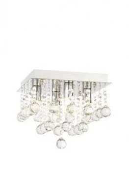 Florida Square Flush Bathroom Ceiling Fitting