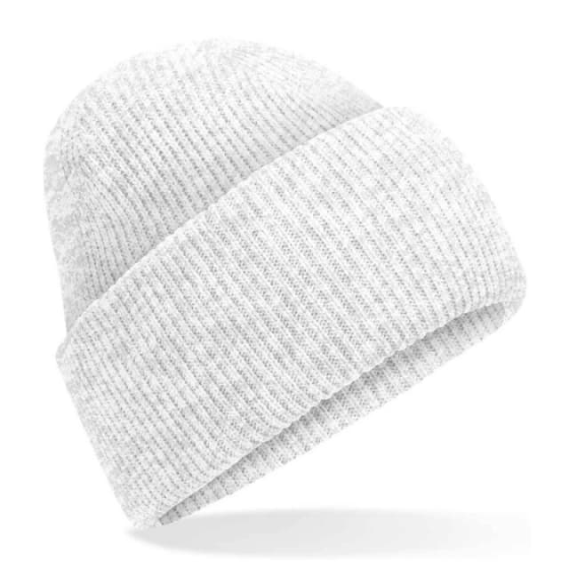 Beechfield Beechfield Men Classic Deep Cuffed Beanie in Light Grey Light Grey One Size Male 5063527292209