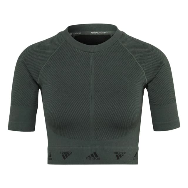 adidas AEROKNIT Training T-Shirt - Green Green XS