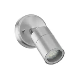IP44 Outdoor Wall Light Stainless Steel 1 x 5W GU10 Bulb Adjustable Porch Lamp