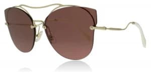 Miu Miu MU52SS Sunglasses Pale Gold ZVN0A0 62mm