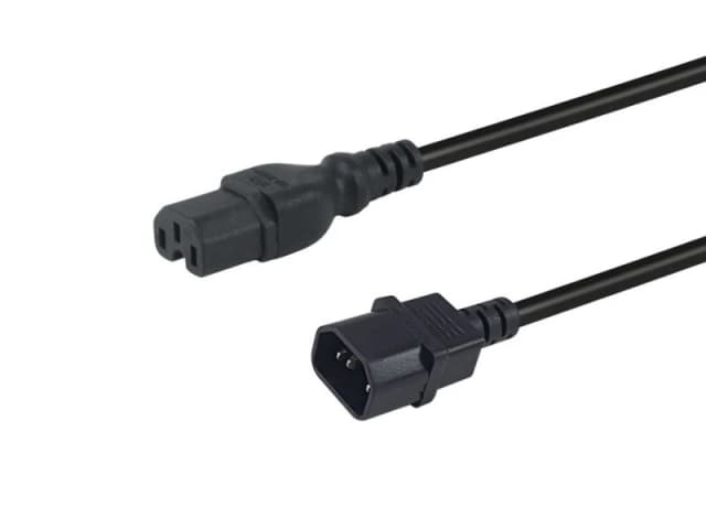 Equip 112170 power cable Black 1.8 m C14 coupler C15 coupler