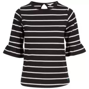 Trespass Womens/Ladies Hokku Contrast Striped T-Shirt (M) (Black/White)