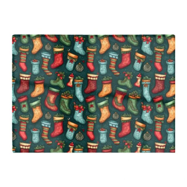 Warren Reed Designer Christmas Stockings Glass Chopping Board