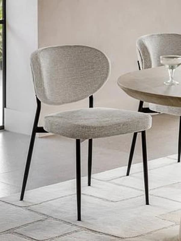 SO'HOME Orvin Oval Dining Chairs (Set of 2) Dove Grey ONE SIZE