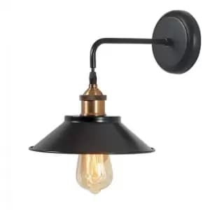 Larissa Achna Sconce Dome Wall Lamp 1 Light Steel