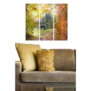 MDF986350 Multicolor Decorative MDF Painting (3 Pieces)